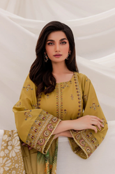 Sapphire - Winter 3Pcs Dhanak Embroidered Suit - SB0121